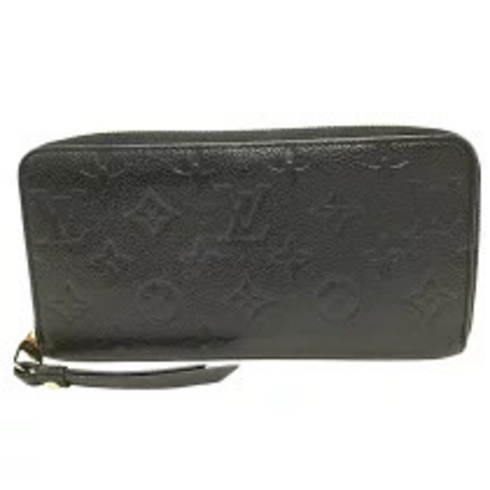 Louis Vuitton Zippy Wallet Black Monogram Empreinte Long